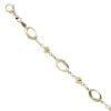 9ct Yellow Gold Ball And Link Bracelet 8.5"