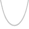 Platinum 5.00ct Brilliant Cut Diamond Multi-Cluster Necklace 18"