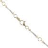 9ct Yellow And White Gold Fancy Bar Link Chain 18"