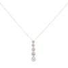 9ct Yellow Gold 1.00ct Diamond Cluster Drop Pendant And Chain 18"