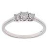 18ct White Gold 0.40ct Brilliant Cut Diamond Trilogy Ring