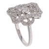 18ct White Gold 0.25ct Brilliant Cut Diamond Fancy Ring