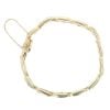 18ct Yellow Gold Hinged Fancy Bracelet 7.5"