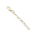 9ct Yello Gold Cubic Zirconia Mum Belcher Bracelet 7.5"