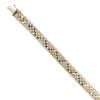 9ct Yellow, White And Rose Gold Fancy Bracelet 7"