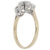 14ct Yellow Gold Cubic Zirconia Three Stone Ring