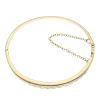 9ct Yellow Gold 0.25ct Brilliant Cut Diamond Hinged Bangle