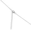 Silver Cubic Zirconia Halo Pendant and Chain 18" by Icesia