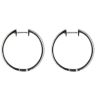 18ct White Gold 0.25ct Diamond Hinged Hoop Earrings