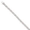 9ct White Gold 2.50ct Diamond Bracelet 6.5"
