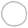 Silver Cubic Zirconia Tennis Bracelet 8" By Icesia