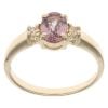 18ct Yellow Gold Smoky Quartz And Cubic Zirconia Ring