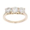 18ct Yellow Gold 1.75ct Diamond Trilogy Ring