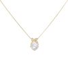 18ct Yellow Gold Cubic Zirconia Pendant and Chain 18"