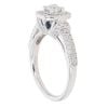 18ct White Gold 0.70ct Brilliant Cut Diamond Cluster Ring