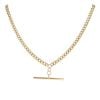 9ct Yellow Gold T-bar Curb Chain 18"