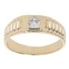 9ct Yellow Gold 0.35ct Diamond Signet Ring