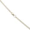9ct Yellow and White Gold Diamond Cut Anchor Chain 18"