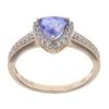9ct Yellow Gold Cubic Zirconia And Tanzanite Ring