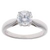9ct White Gold Cubic Zirconia Solitaire Ring