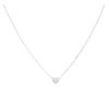 18ct White Gold 0.25ct Diamond Heart Pendant 18"