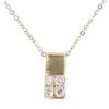 18ct Yellow Gold 0.15ct Diamond Cluster Pendant and Chain 18"