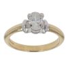 18ct Yellow And White Gold 0.80ct Oval Cut Diamond Solitaire Ring