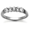 18 Carat White Gold 50pts 5 Stone Diamond Ring