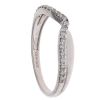 9ct White Gold 0.20ct Diamond Wishbone Ring