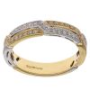 18ct Yellow And White Gold 0.25ct Brilliant Cut Diamond Fancy Ring