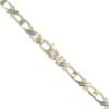 9ct Yellow Gold Cross And Infinity Link Chain 16"