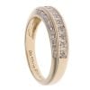 9ct Yellow Gold 0.10ct Diamond Half Eternity Ring
