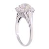 18ct White Gold 1.75ct Old And Brilliant Cut Diamond Cluster Ring