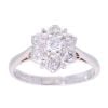 9ct White Gold 0.50ct Diamond Cluster Ring