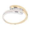18ct Yellow And White Gold 0.15ct Diamond Five Stone Ring
