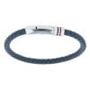 Unique & Co Navy Leather Bracelet