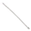 9ct White Gold 6.50ct Diamond Tennis Bracelet 7"