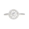 Sterling Silver Round Cubic Zirconia Halo Ring