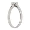 Platinum 0.20ct Princess Cut Diamond Solitaire Ring