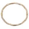 9ct Yellow and White Gold Hinged Twist Bangle