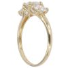 14ct Yellow Gold Cubic Zirconia Three Stone Ring