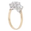 14ct Yellow Gold Cubic Zirconia Three Stone Ring