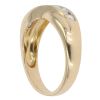 18ct Yellow Gold 0.50ct Brilliant Cut Diamond Crossover Ring