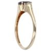 9ct Yellow Gold Iolite And Cubic Zirconia Dress Ring