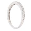 9ct White Gold 0.21ct Brilliant Cut Diamond Half Eternity Ring