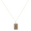 Children's 14ct Yellow Gold Mother Mary Pendant And Chain 18"