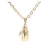 9ct Yellow Gold Boxing Glove Pendant And Belcher Chain 16"