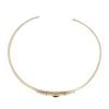 9ct Yellow Gold Garnet and 0.01ct Diamond Claddagh Bangle