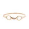 9ct Yellow And White Gold Fancy Hinged Bangle