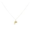 9ct Yellow Gold Double Dolphin Pendant And Chain 18"